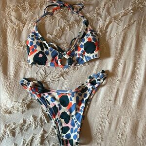 Blackbough Multicolor Print Bikini